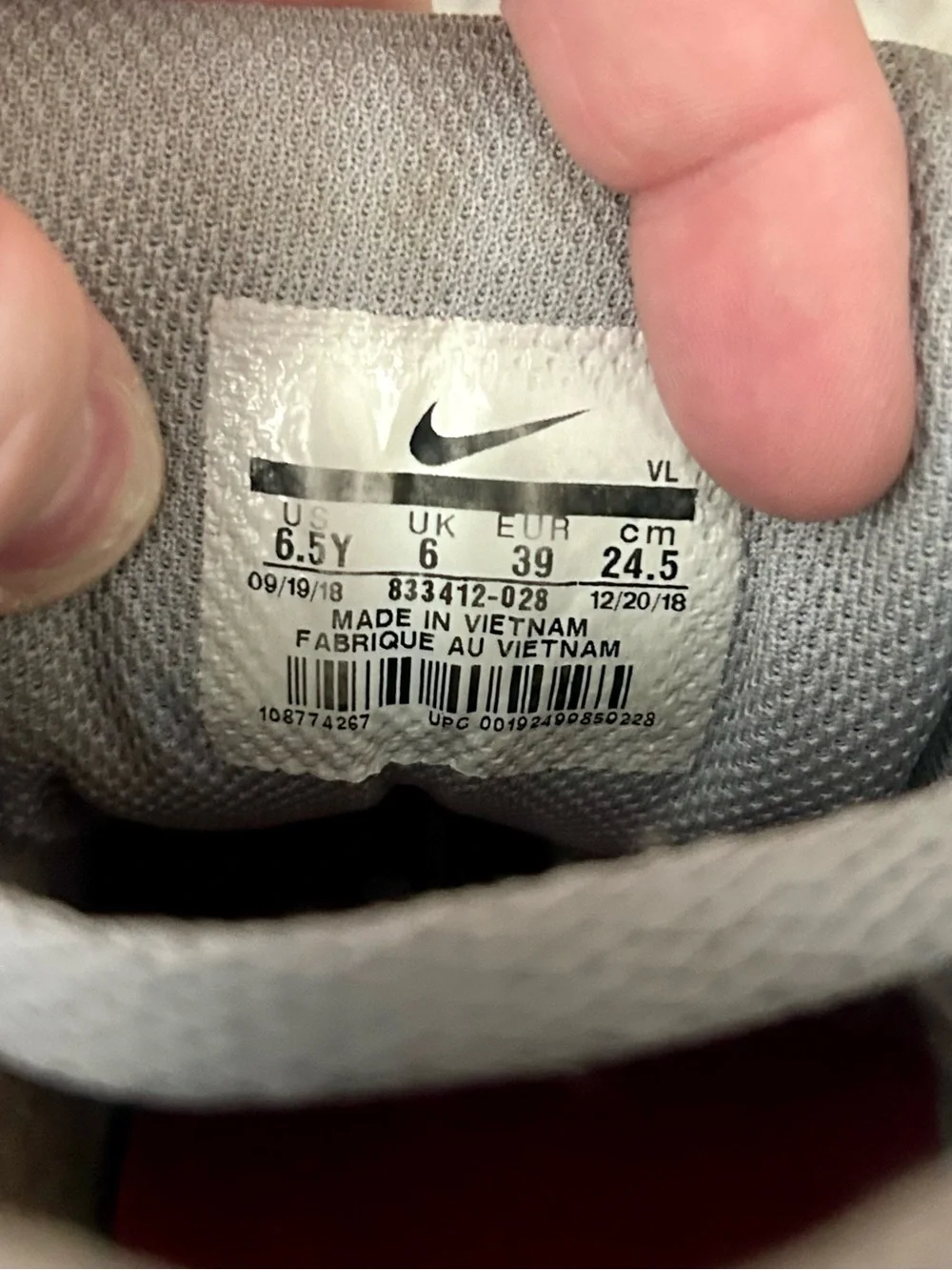 Nike Air Max 90 6.5Youth AJ1285-020